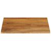 vidaXL Table Top Live Edge 80x80x2.5 cm Solid Wood Mango