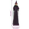 vidaXL Halloween Talking Witch Purple 216 x 125 cm Polyester