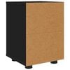 vidaXL Bedside Table Black 30.5 x 30 x 43 cm Engineered Wood