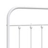 vidaXL Metal Replace Headboard White 120 cm