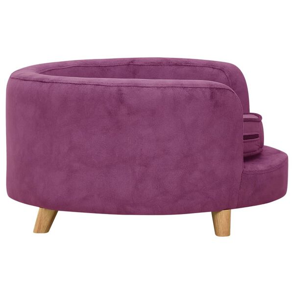 vidaXL Dog Sofa Burgundy 69x69x36 cm Plush