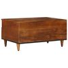 vidaXL TV Cabinet with Drawer Walnut 70 x 33 x 46 cm Solid Mango Wood