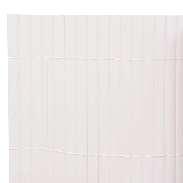 vidaXL Double-Sided Garden Fence 90x500 cm White