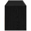 vidaXL Bedside Cabinet Black Oak 60 x 35 x 40 cm Engineered Wood