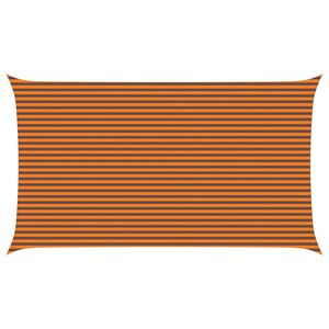 vidaXL Sun Shade Sail Orange and Brown 7 x 4 m 100% Polyester Oxford