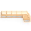 vidaXL 7 Piece Garden Lounge Set Solid Wood Pine