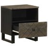 vidaXL Bedside Cabinets 2 pcs Black 40x33x46 cm Solid Wood Mango
