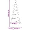 vidaXL Metal Christmas Tree with Stand Black 180 cm Steel