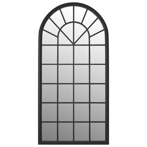 vidaXL Mirror Black 90x45 cm Iron for Indoor Use