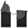 vidaXL Parcel Drop Box with Storage Anthracite 47.5 x 38 x 59 cm Steel