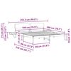 vidaXL Bed Frame with Headboard Brown 180 x 200 cm Solid Pine Wood