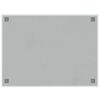 vidaXL Wall-mounted Magnetic Board White 80x60 cm&nbsp;Tempered Glass