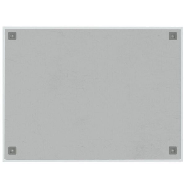 vidaXL Wall-mounted Magnetic Board White 80x60 cm&nbsp;Tempered Glass
