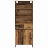 vidaXL Highboard Old Wood 69.5 x 34 x 180 cm Engineered Wood