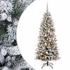 vidaXL Artificial Christmas Tree with Bauble 150 cm 150 LEDs