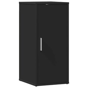 vidaXL Shoe Cabinet Black 32x35x70 cm Engineered Wood