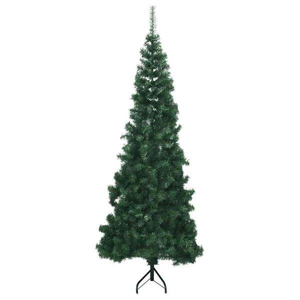 vidaXL Corner Artificial Christmas Tree Green 180 cm PVC and Metal