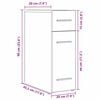 vidaXL Apothecary Cabinet Old wood 20 x 45.5 x 60 cm Engineered Wood