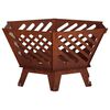vidaXL Fire Pit Rusty 60 x 53 x 30 cm Weathering Steel