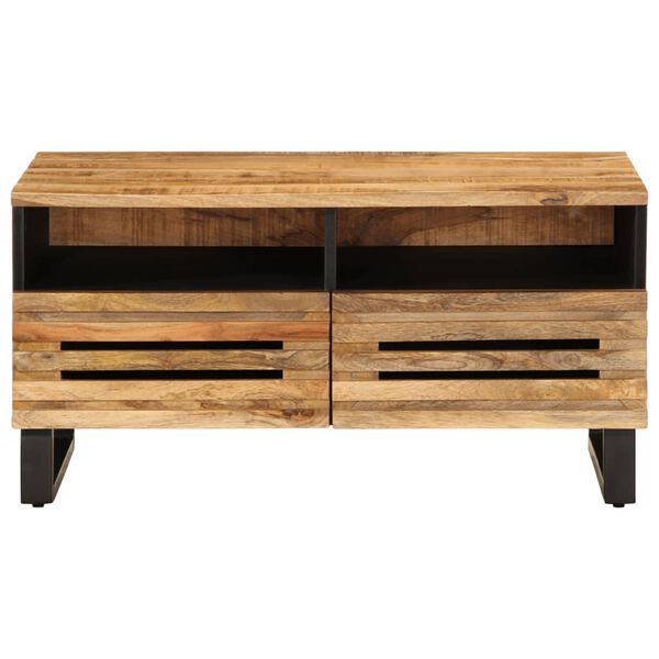 vidaXL Coffee Table 80x55x40 cm Solid Wood Rough Mango