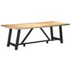 vidaXL Dining Table 240x100x76 cm Rough Mango Wood
