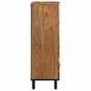 vidaXL Highboard Natural 60 x 33.5 x 100 cm Solid Acacia Wood