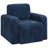 vidaXL Armchair Navy Blue Corduroy