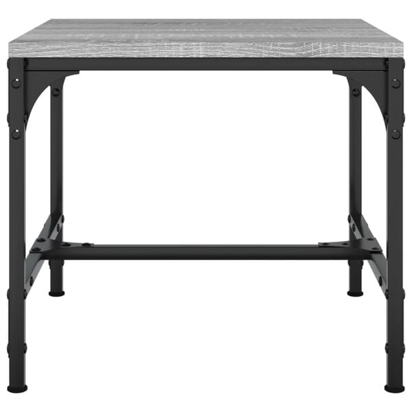 vidaXL Coffee Table Grey Sonoma 50x50x35 cm Engineered Wood