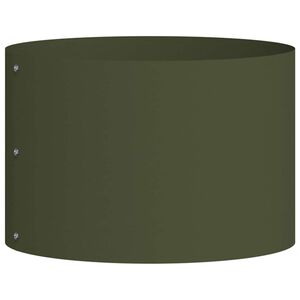 vidaXL Planter Ring Olive Green 30 x 30 x 20 cm Cold-rolled Steel