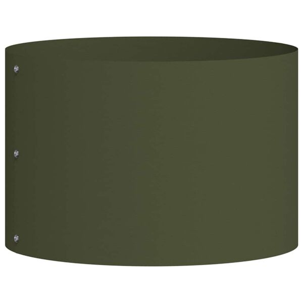 vidaXL Garden Planter Olive Green 30 x 30 x 20 cm Cold-rolled Steel