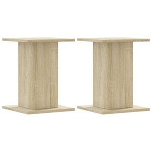 vidaXL Plant Stands 2 pcs Sonoma Oak 30x30x40 cm Engineered Wood