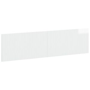vidaXL Wall-Mounted Headboard ARNHEM High Gloss White Engineered Wood