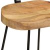 vidaXL Bar Stools 2 pcs 49x43x103 cm Solid Wood Mango