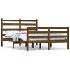 vidaXL Bed Frame without Mattress Solid Wood Pine 140x200 cm Honey Brown