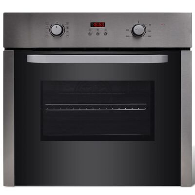 vidaXL Electric Oven Stainless Steel Built-in 8 Functions Class A