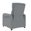 vidaXL Massage Chair Light Grey Fabric