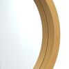 vidaXL Wall Mirror with Strap Gold &Oslash; 55 cm