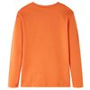 Kids' T-shirt with Long Sleeves Dark Orange 92
