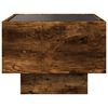 vidaXL Side Table with LED Smoked Oak 40x40x30 cm Engineered Wood