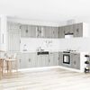 vidaXL Kitchen Cabinet Lucca 2 pcs Light Grey 80 x 46 x 81.5 cm