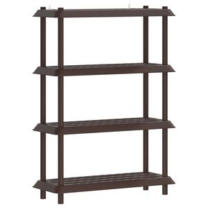 vidaXL Shelving Unit 4-Tier 100 x 40 x 136.5 cm PP Brown