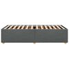 vidaXL Bed Frame without Mattress Dark Grey Single Fabric