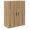 vidaXL Highboard 2 pcs Artisan Oak Engineered Wood and Glass