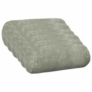 vidaXL Cushion Cover 6 pcs HEERLEN Green &Oslash; 15 x 40 cm Chenille Fabric