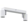 vidaXL Ceiling Spotlight White 26 x 6.5 x 11.5 cm Metal