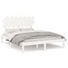 vidaXL Bed Frame without Mattress White 140x200 cm Solid Wood