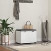 vidaXL Hall Bench with Cushion with Storage White 60 x 38 x 46 cm