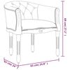 vidaXL Dining Chair Dark Grey Fabric