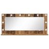 vidaXL Vanity Mirror with LED Strip Lights Old Wood 100 x 45 x 18 cm