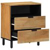 vidaXL Bedside Cabinet Brown 50x33x62 cm Solid Wood Mango